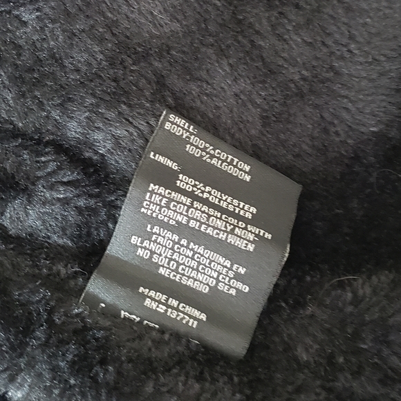 XRAY JEANS Boy's Distressed Wash Shearling Jacket - Picture 8 of 8